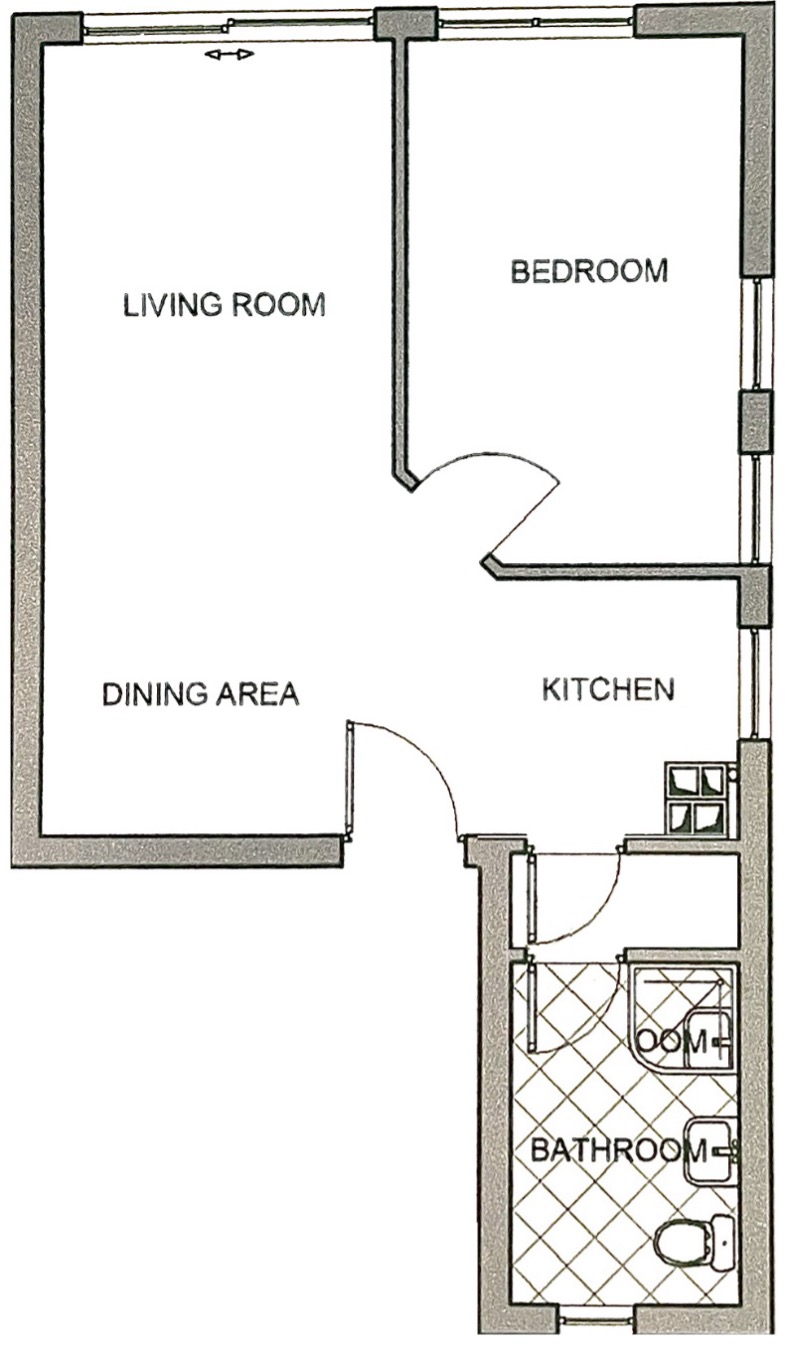Appartement 3.1 Skizze